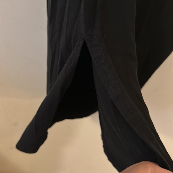 Thyme Maternity Black Strapless Shirred Stretch Jersey Midi Tube Dress - Picture 8 of 9